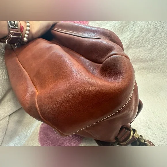 Vintage Coach Legacy Ali 65th Anniversary Leather Shoulder Bag in Whiskey - Picture 4 of 10